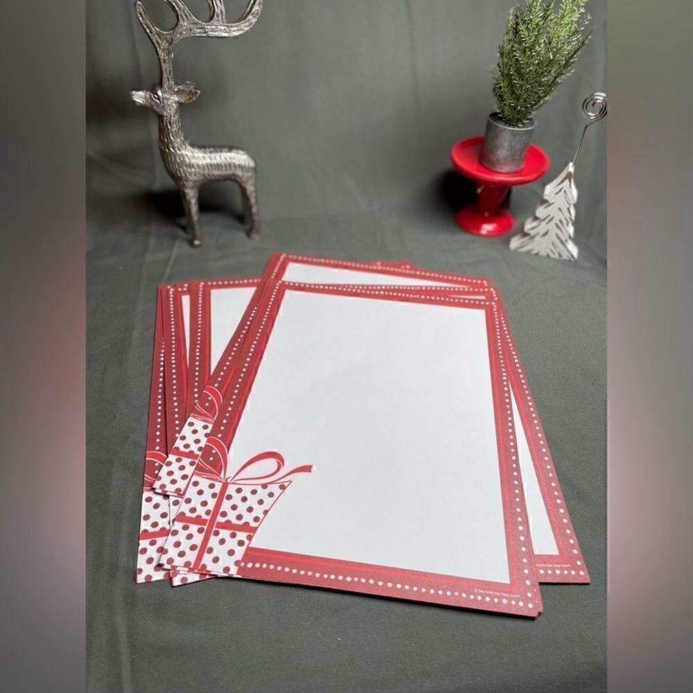 🎄❤️🎄 NEW Christmas Present Themed Holiday Stationery Printer Paper 19 page…